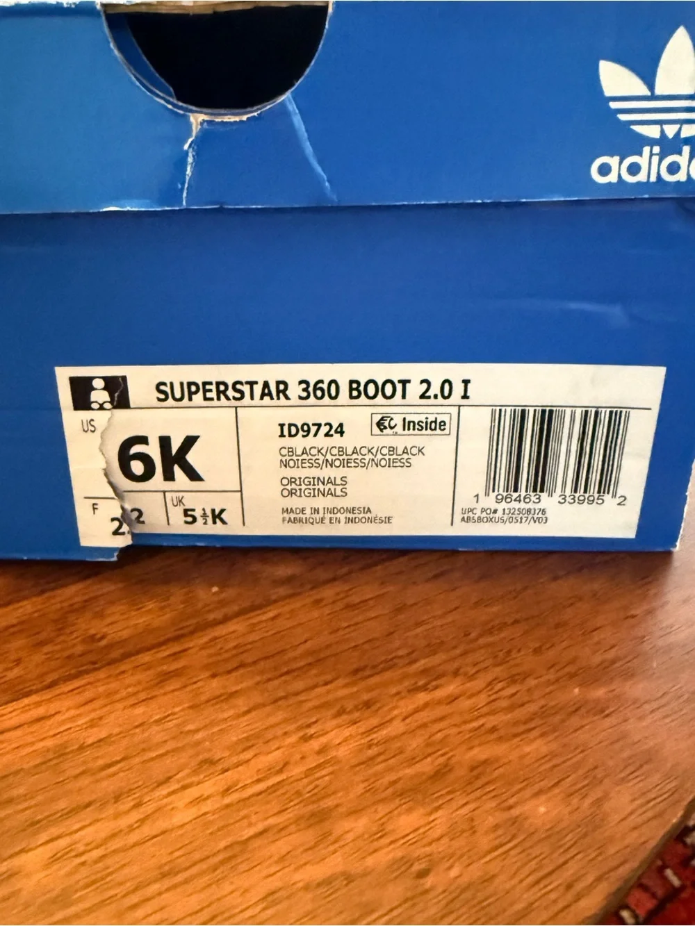 adidas Kids Black Insulated Rain & Snow Boots toddler size 6